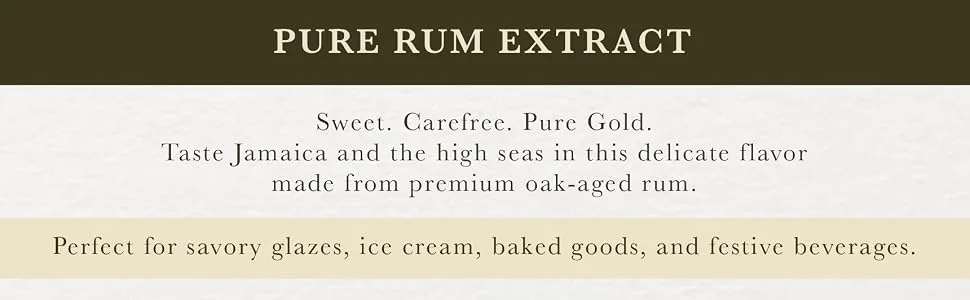 Cook's, Choice Pure Rum Extract, 4 oz 4 Fl Oz (Pack of 1) - Pure Rum Extract