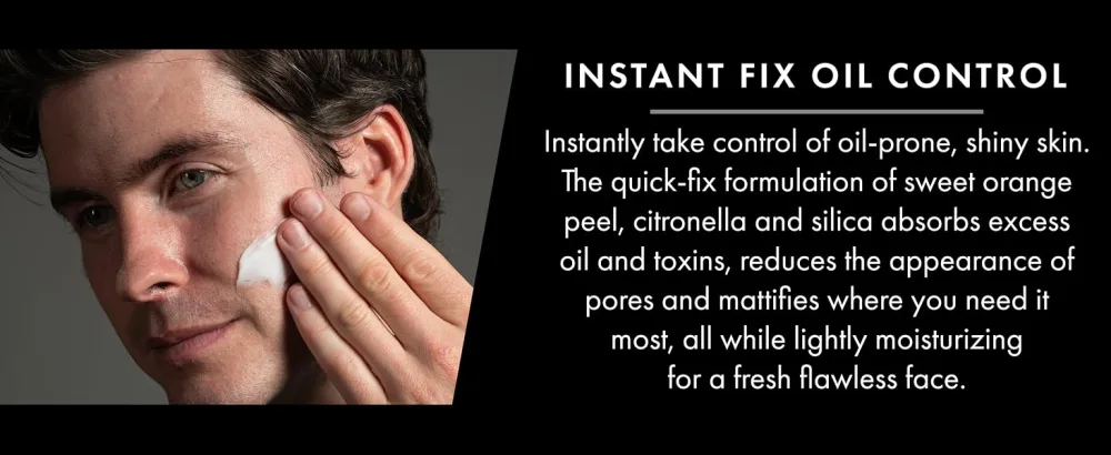 Anthony Instant Fix Oil Control for Men  Mattifying Lotion for Oily Skin  Moisturizer and Pore Minimizer Instantly Eliminates Shine  3 Fl Oz - product information 4