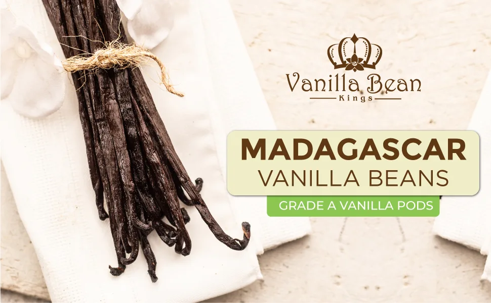 5 Organic Madagascar Vanilla Beans. Whole Grade A Vanilla Pods for Vanilla Extract and Baking - madagascar vanilla bean kings whole pods grade a b extract paste baking desserts