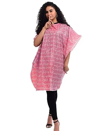 Betty Dain Alligator Hide Bleach-proof Multi Purpose Coloring/Styling Cape, Textured Surface, Secure Snap Closure at Neck, Generous Size, Machine Washable, Lightweight Polyester, Black, 45 x 60 - Cape