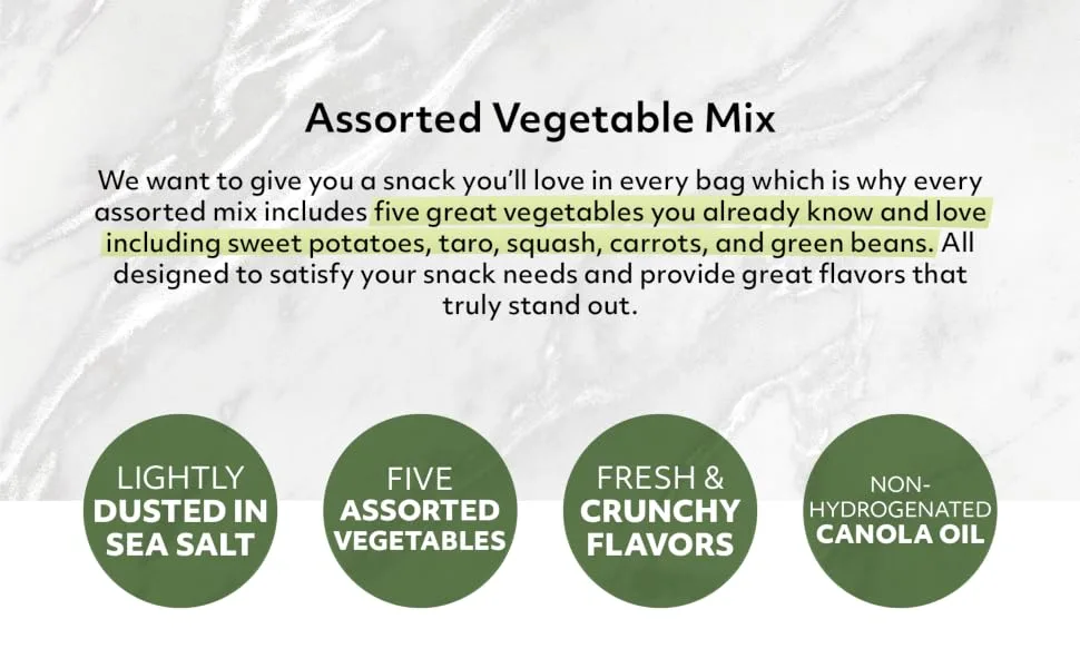Vegetable Chips, Sea-Salted, Natural, Delicious and Fresh, Bulk Chips!!! (Vegetable Chips, 3 LBS) - lightly dusted in sea salt five assorted vegetables fresh crunchy NUTS US Vegetable Chips Sea Salted