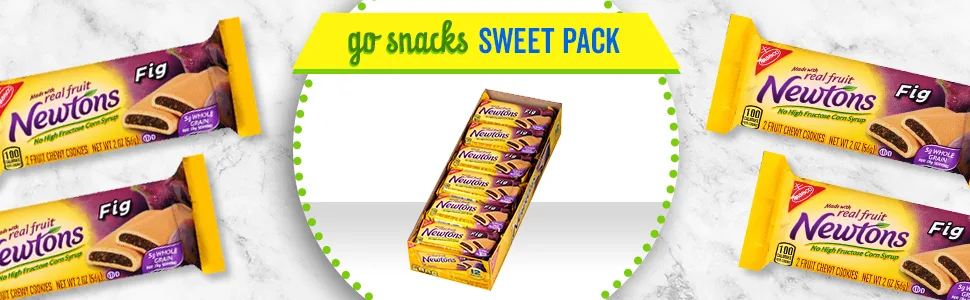 Newtons Full-Size Fig Fruit Chewy Cookies, 24 Count Individual Snack Packs size Fig 2 Ounce (Pack of 24) - Newtons, Newton, Real, Fruit, Soft, Chewy, Cookie, Cookies, Snack, Snacks, Fig, Individual