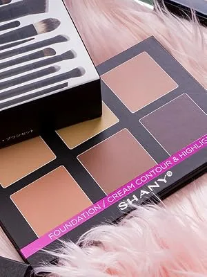 SHANY Foundation/Cream Contour & Highlight Palette with Mirror - Layer 2 - Refill for the Contour and Highlight 4-Layer Makeup Kit - makeup contour palette