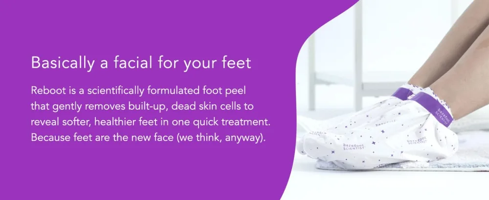 Barefoot Scientist Reboot Ultra-Soft Exfoliating Foot Peel, For Lasting Foot Softness - reboot