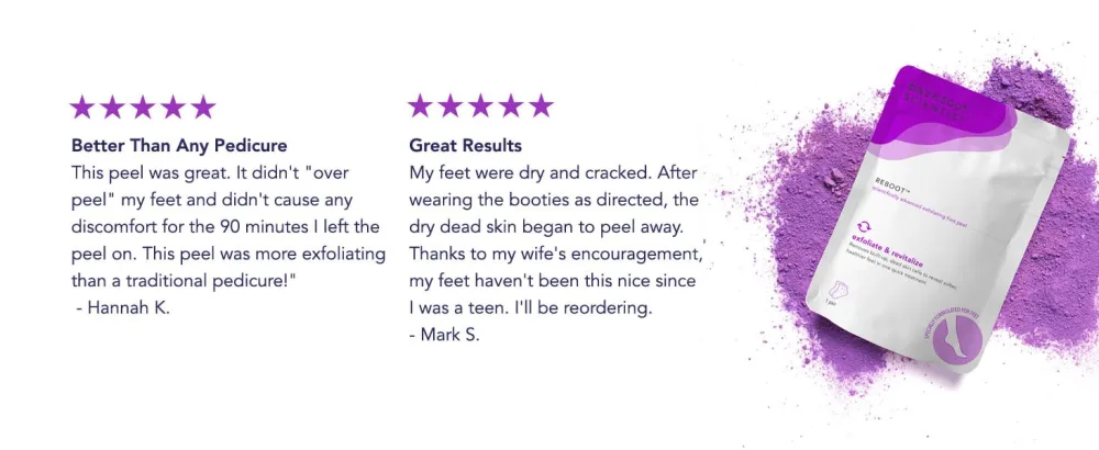 Barefoot Scientist Reboot Ultra-Soft Exfoliating Foot Peel, For Lasting Foot Softness - reboot