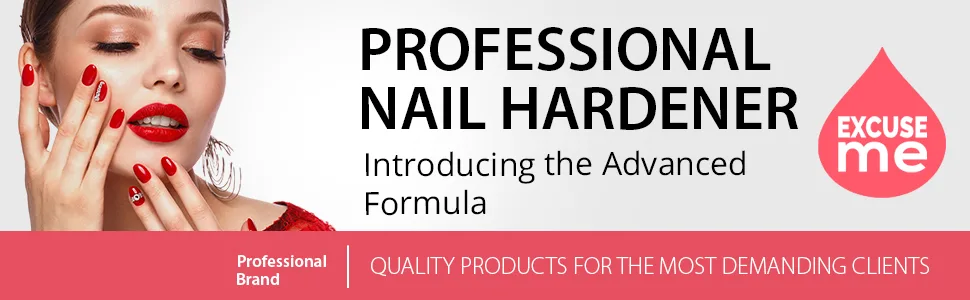 Excuse Me Nail Hardener Advanced Formula Strengthener Nail Growth System 0.5 oz (Pack of 2) - werqw