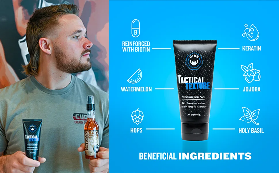 GIBS Grooming Tactical Texture Texturizing Fiber Paste, 3 Fl Oz - tactical 4