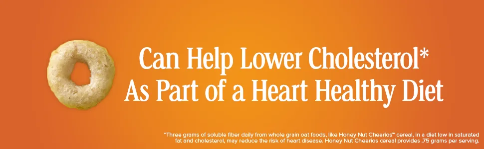 Honey Nut Cheerios Breakfast Cereal Treat Bars, Snack Bars, 8 ct - One O-shaped Cheerio made with whole grain oats for a heart healthy diet.