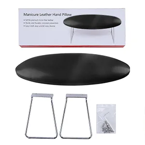 Comfortable Nail Arm Rest,Microfiber Leather Manicure Hand Pillow,Professional Nail Rest Cushion Table Desk Station for Nail Technician Salon Use (Black) - nail art manicure hand rest cushion for arm rest manicure salon