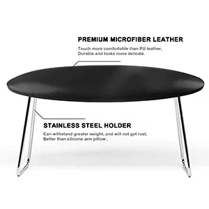 Comfortable Nail Arm Rest,Microfiber Leather Manicure Hand Pillow,Professional Nail Rest Cushion Table Desk Station for Nail Technician Salon Use (Black) - nail desk arm rest cushion small arm rest pillow nail technician arm rest