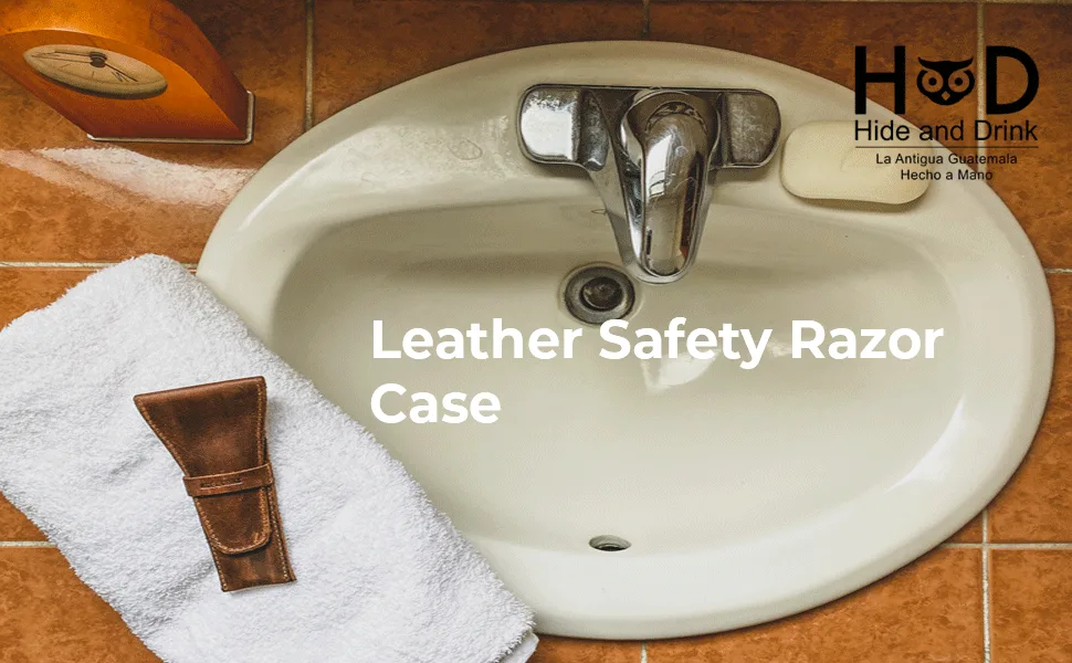 Hide & Drink, Leather Safety Razor Case, Shaving Accessories, Personal Care Essentials, Handmade Includes 101 Year Warranty (Swayze Suede) - craftsmanship Each one of Hide & Drink
