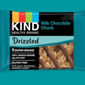 KIND Healthy Grains Bars Drizzled, Milk Chocolate Chunk, Gluten Free, 1.2 Oz, (8 Pack), 40Count Drizzled Milk Chocolate Chunk - product information 4