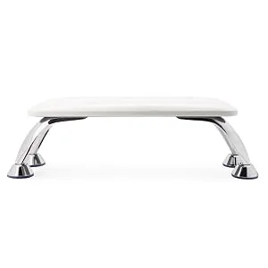 Big Nail Arm Rest Cushion for Fingernails Toenails Use, Professional Nail Table Armrest Manicure Hand Pillow Nail Tech Use, Microfiber Leather Material (White) - nail arm rest