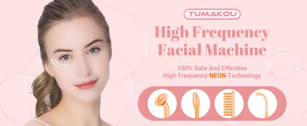 TUMAKOU Portable High Frequency Facial Machine - High Frequency Face Skin Wand Device - product information 11