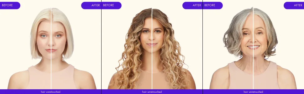 bust your brass cool blonde intense repair hair mask | amika - Before & After