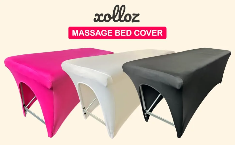 Spa Bed Cover for Lash Extension Bed Xolloz Lash Bed Cover - Excellent for a Lash Table or Massage Bed (Black) - massage bed table cover protector lash topper beds fitted tables covers artist sheets sheet stretch