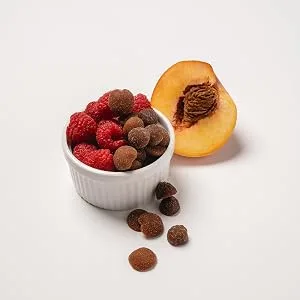 Simply Fruit Gummies | Made with Real Fruit | Peach and Raspberry | 5.3 oz (Pack of 2) | No Cane Sugar + Gluten Free + Kosher Peach and Raspberry 5.3 Ounce (Pack of 2) - fruit gummies