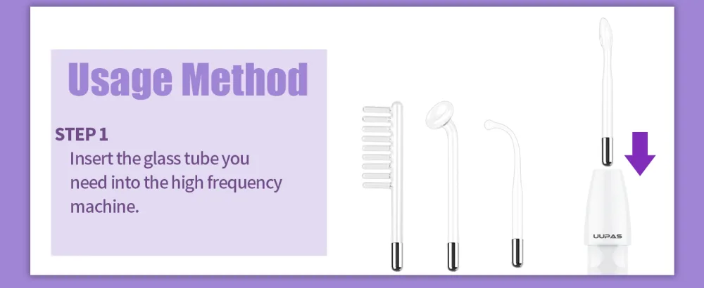 High Frequency Facial Machine, UUPAS Portable Handheld High Facial Frequency Wand Machine - product information 16