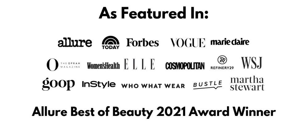 Hey Dewy Wireless, Rechargeable, Self-Care, Skin-Nourishing, Hydrating, Portable Cool Mist Humidifier (Blush) - press logos