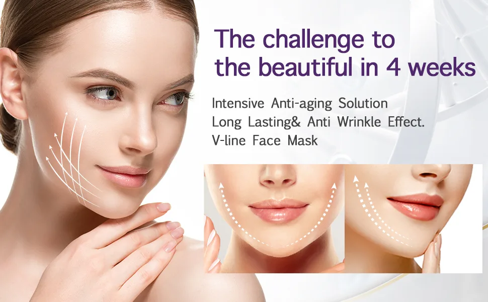 ELLOCY V Line Face Toning Belt for Face Wrinkle Mask Reusable Facial Strap Stimulate Sagging Face - product information 2