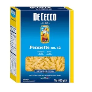 De Cecco Semolina Pasta, Pennette No.42, 16 Ounce (Pack of 5) - product information 2