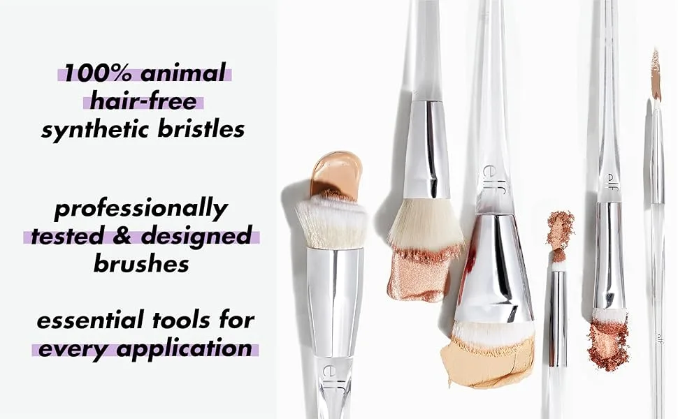 Small Smudge Brush for Precision Eyeshadow and Eyeliner, Synthetic - sponges