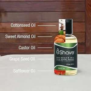 Shave Pre Shave Oil, 2 oz White Tea - Pre Shave Oil for Men white tea natural ingredients paraben free razor burn jak head shave oil vegan