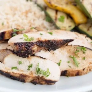 Organic Balsamic Vinaigrette Salad Dressing, Dip & Marinade USDA Organic Certified Garlic Gold, Soy Free 8.44 fl oz - Balsamic Grilled Chicken Breasts