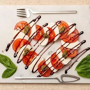 Organic Balsamic Vinaigrette Salad Dressing, Dip & Marinade USDA Organic Certified Garlic Gold, Soy Free 8.44 fl oz - Caprese Salad