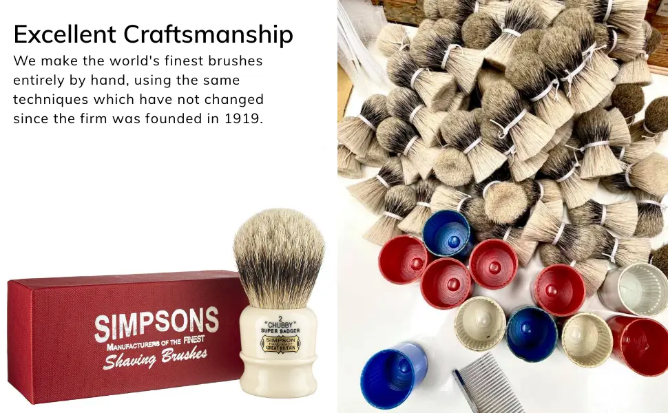 Simpsons Best Badger Shaving Brush (Chubby CH1 Best) Chubby 1 Best - simpsons brushes