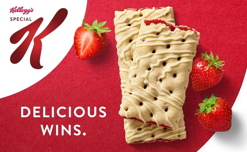Kellogg's Special K Pastry Crisps, Strawberry, 7.92Oz (9 Count) - snacking freedom with kelloggs special k pastry crisps