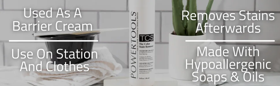 TCS, The Original Color Stain Remover 10 oz | Shake Well & Apply Prior To Hair Color As A Barrier | Does Not Interfere With Color Process - product information 2
