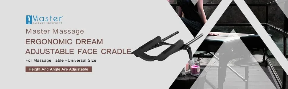 Master Massage Ergonomic Dream Headrest Face Cradle for Massage Table-Universal Size, Black - product information 27
