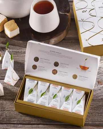 Tea Forte White Ginger Pear Event Box Bulk Pack, 48 Handcrafted White Tea Pyramid Infuser Bags - collections