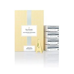 Tea Forte White Ginger Pear Event Box Bulk Pack, 48 Handcrafted White Tea Pyramid Infuser Bags - Event Box