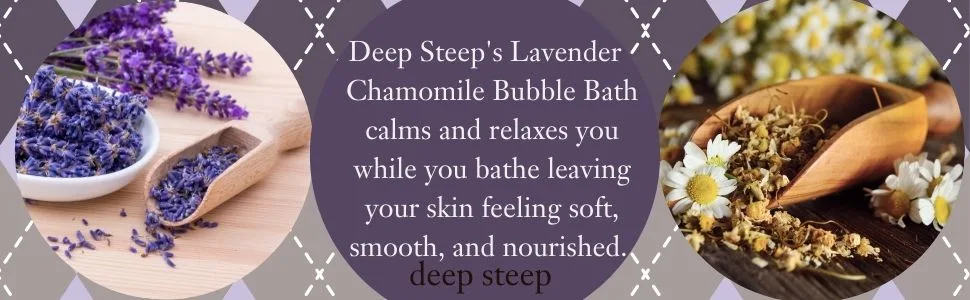 Deep Steep Liter Bubble Bath, Lavender Chamomile, 33.8 Fluid Ounce - Deep Steep