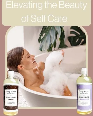 Deep Steep Liter Bubble Bath, Lavender Chamomile, 33.8 Fluid Ounce - Deep Steep Bubble Bath Focus Image