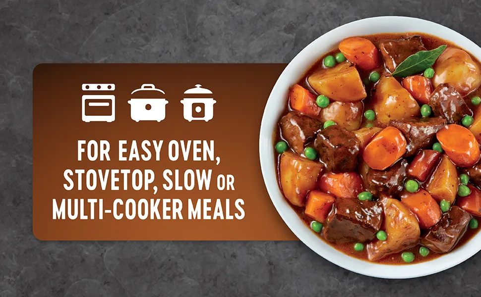 Campbell's Cooking Sauces, Hearty Beef Stew, 12 Oz Pouch (Case of 6) - beef stew