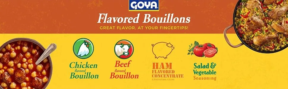 Goya Foods Beef Bouillon Reduced Sodium, 2.82 Ounce (Pack of 24) - Bouillon