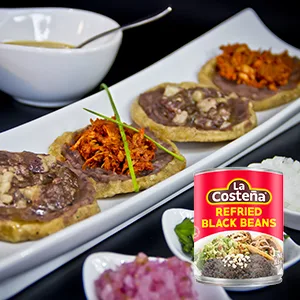 La Costea Refried Black Beans, 20.5 Oz Can (Pack of 6) - La Costena