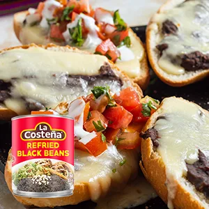 La Costea Refried Black Beans, 20.5 Oz Can (Pack of 6) - La Costena