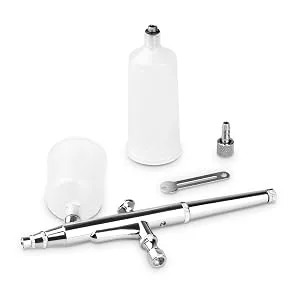 Pinkiou Airbrush Kit Large Capacity Cup Double-Action Trigger Air-Paint 0.3mm Needle Air Brush Spray Gun Body Paint Art - product information 3