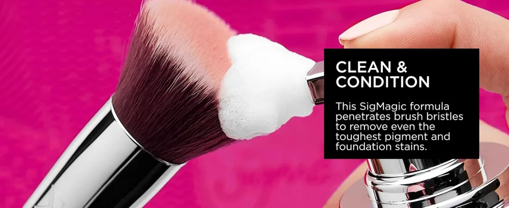 Sigma Beauty Professional Sigmagic Foam Makeup Brush Cleansing Shampoo 6.76 fl. Oz - Sigma