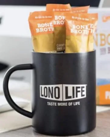 LonoLife - Thai Curry Beef Bone Broth Sticks - 10g Collagen Protein - Grass-Fed, Gluten-Free - Keto & Paleo Friendly - Portable Individual Packets - 4 count - Lonolife
