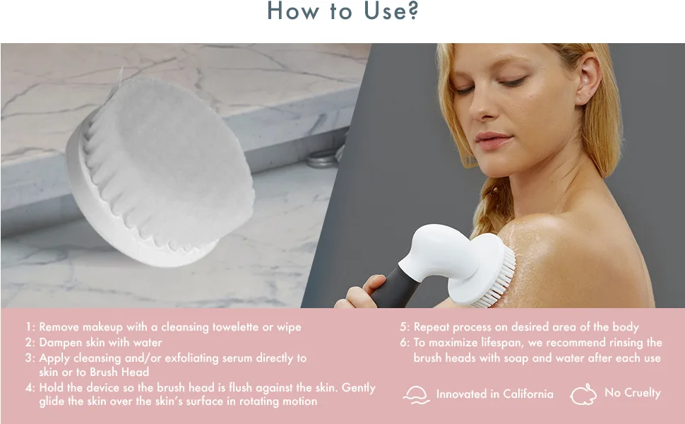 Vanity Planet Replacement Cleansing Facial Brush Head Compatible with Spin for Perfect Skin, Water Resistant, Quick-Drying 1 Count (Pack of 1) - Vanity planet