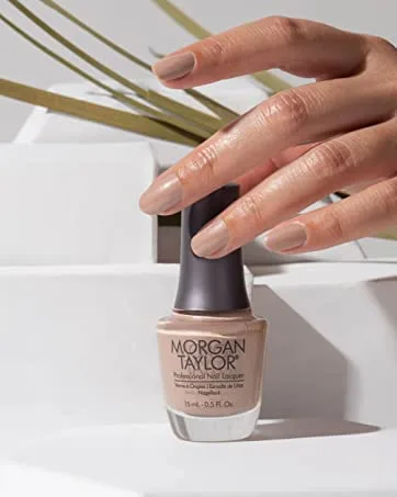 Morgan Taylor Stick With It Long Wear Base Coat, Base Coat For Nails, Long Lasting Nail Polish, Strengthening Base Coat, 0.5 oz. - nude