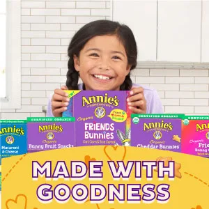 Annie's Organic Berry Patch Bunny Fruit Flavored Snacks, Gluten Free, 12 Pouches, 9.6 oz - Made with goodness
