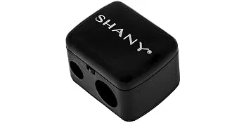 SHANY Cosmetic Pencil Sharpener - Eyeliner and Lip Pencil Dual Sharpener with Removable Lid for Traditional and Jumbo Pencils - makeup pencil sharpener