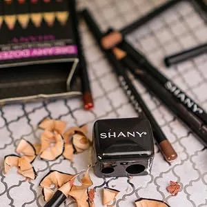 SHANY Cosmetic Pencil Sharpener - Eyeliner and Lip Pencil Dual Sharpener with Removable Lid for Traditional and Jumbo Pencils - MAKEUP PENCIL SHARPENER