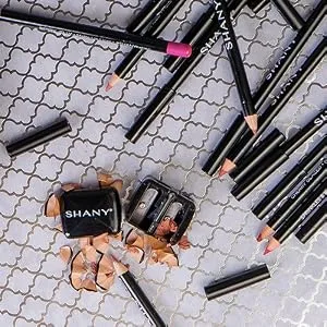 SHANY Cosmetic Pencil Sharpener - Eyeliner and Lip Pencil Dual Sharpener with Removable Lid for Traditional and Jumbo Pencils - MAKEUP PENCIL SHARPENER